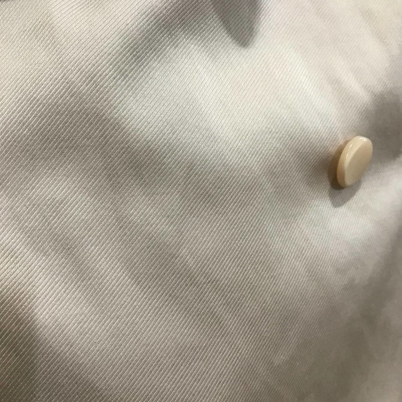 Olivia Hassler Women's Jacket Sz 95 US 6 Tan Faux Double Breasted Button Front - Picture 12 of 14